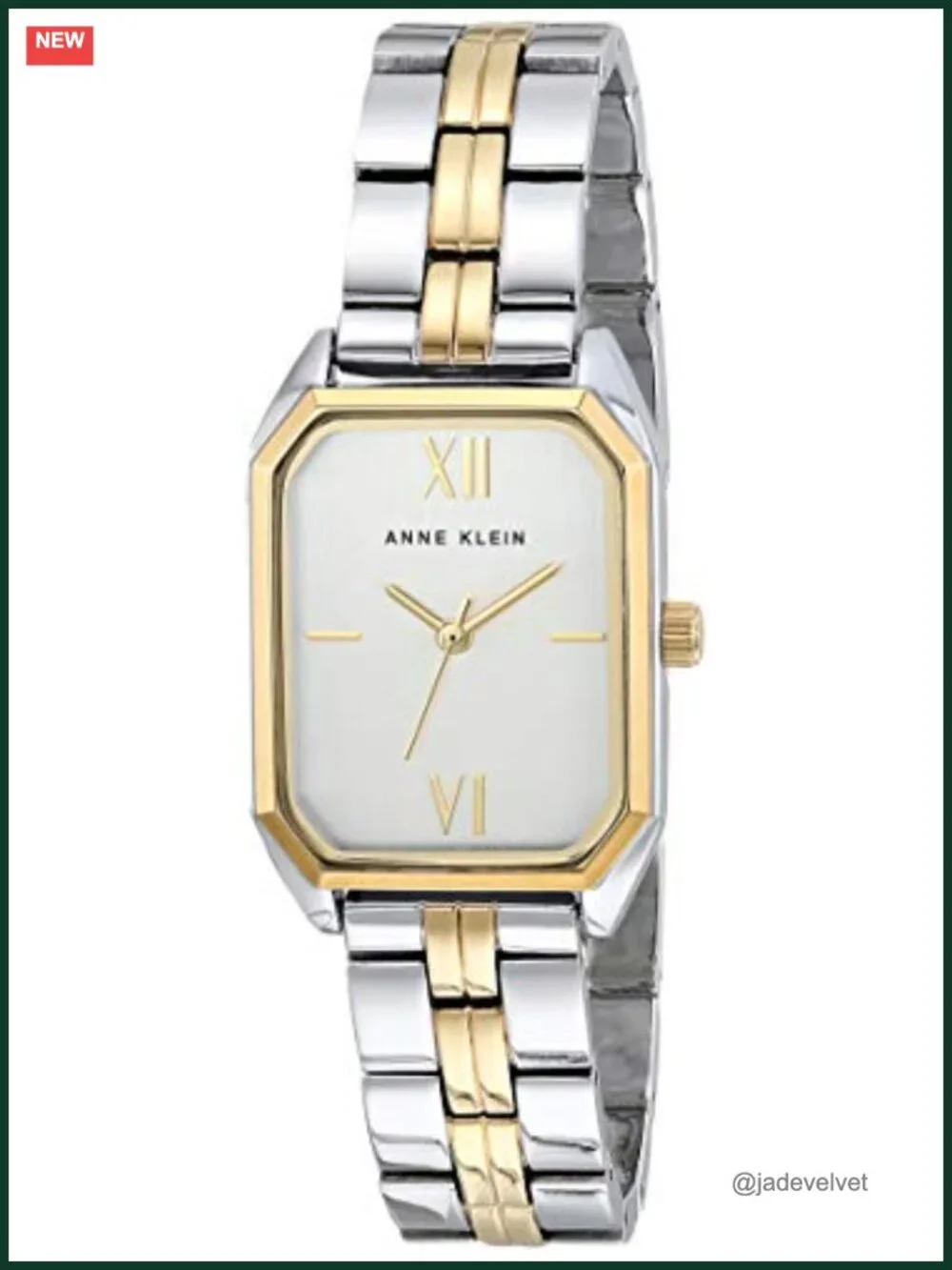 Anne Klein Women's Bracelet Watch, Silver-Tone Textured Dial, Two-Tone